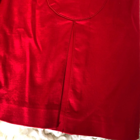NWOT Red Button Up Pleated Skirt - Picture 4 of 6